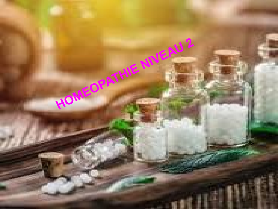 Homéopathie Niveau 2